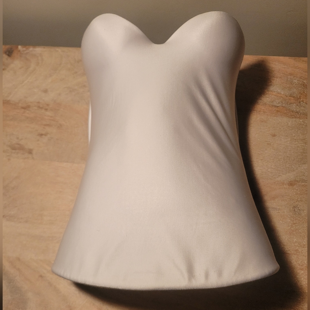 Strapless White Bustier